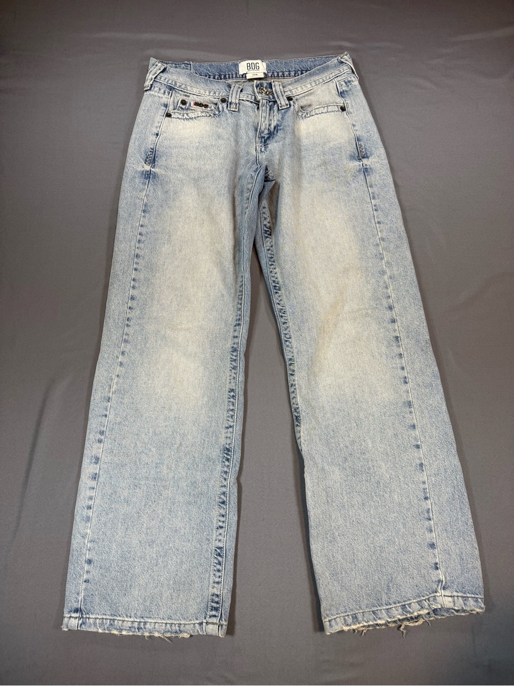BDG Light Blue High-Rise Wide Leg Jeans Size 26 - Picture 2 of 6